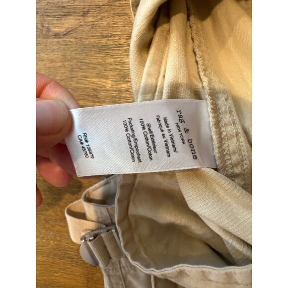 Rag & Bone Beige Kai Flight Trousers Size 6 - Cotton Utilitarian/Military Cargo - Picture 8 of 16
